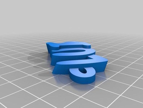 llavero luis Schlüsselanhänger kundengebundene 3d print model - Mito3D