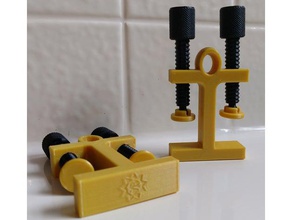 duas faces hangable g-clamp as ferramentas grampo manuais cabide suspensão ferramenta 3d print model - Mito3D