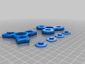iki spinners oyuncak & oyun aksesuarları 3d print model - Mito3D