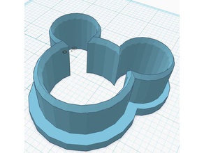 mickey mouse cortador de cookie A impressão 3d 3d print model - Mito3D