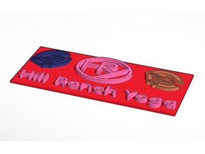 hill ranch yoga-Platte--mit der Schule c 3d-drucken 3d print model - Mito3D