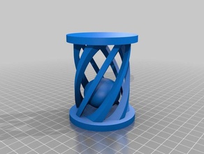 cage à billes l'art interactif 3d print model - Mito3D