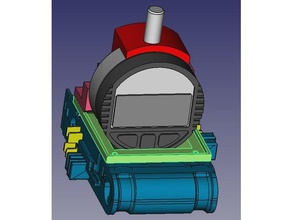 el indicador de dial en la cabeza fabtotum Impresora 3d accesorios creado freecad hecho 3d print model - Mito3D