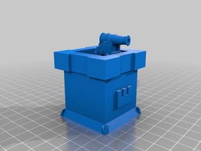 clash royale crown tower 3d printing 3d print model - Mito3D