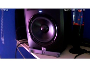 suporte de altifalante pd o áudio monitor do a música alto-falante 3d print model - Mito3D