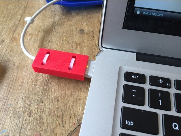 mac Netzteil-saver magsafe2 3d-drucken 3D print model - Mito3D