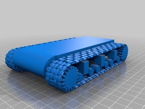 tank tracks 3d printing track tread treads 3d print model - Mito3D