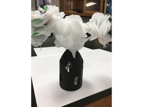 bottle cover 3d printing decoration vase water 3d print model - Mito3D
