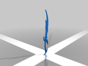 skyrim daedric sword props elder scrolls weapon 3d print model - Mito3D