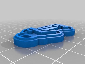 lucy Schlüsselanhänger kundengebundene 3d print model - Mito3D