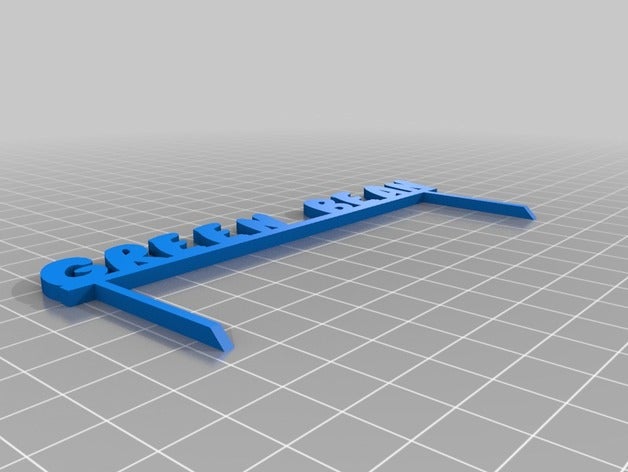 le haricot vert extérieur et jardin personnalisé 3D print model - Mito3D