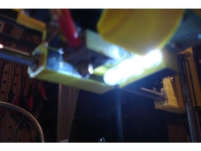 el extrusor de la luz Impresora 3d accesorios anet soplador los fans montaje extrusora hictop led del migbot prusa i3 3d print model - Mito3D