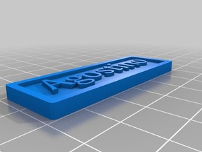 agostino-señal signos y logotipos personalizado 3d print model - Mito3D