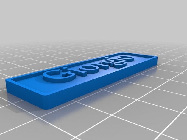 giorgio-sign signs & logos customized 3D print model - Mito3D