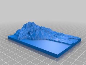 topographical map nahalem bay models topography 3d print model - Mito3D