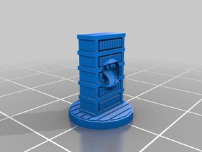 15mm imitare libreria scaffale d&d dnd pathfinder tasca-dungeon tasca-tattiche del multiverso La stampa 3d 3d print model - Mito3D