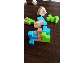 rompecabezas difícil puzzles puzzle cubo 3d print model - Mito3D