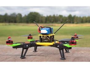 axel modulare 3d-gedruckten quadcopter hölzernen Arme r c Fahrzeuge 3d-drucken axelsdiy diy Drohne langlebig modular Einsatz von multikopter quad Holz 3d print model - Mito3D
