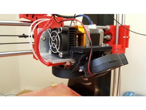 diiicooler radial fan mk8 bracket adapter 3d printer parts 3d print model - Mito3D