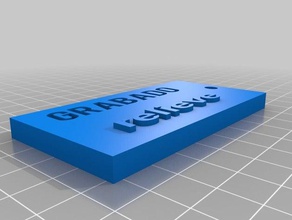 llavero con grabado y aliviar La impresión en 3d 3d print model - Mito3D