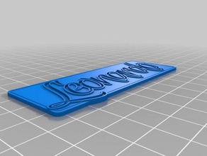 leonardo fino llaveros personalizado 3d print model - Mito3D