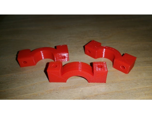 tubeclamp 16mm m3 bolt hobby tube clamp screw quadcopter frame 3D print model - Mito3D