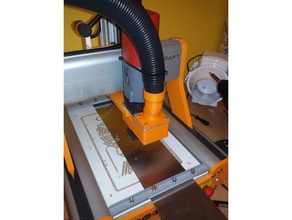 stepcraft staub absaugung dust extractor kress parts cnc machine remover vacuum adapter 3d print model - Mito3D