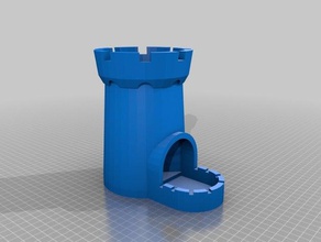 red keep dice tower dungeons dragons rpg 3d print model - Mito3D