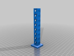 200-214 temp tower 3d printing tests customized 3d print model - Mito3D