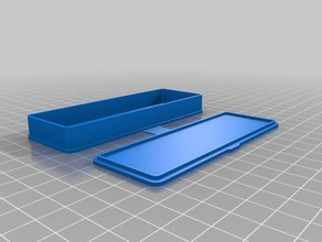 scalpel personnalisé cas de forme rectangulaire les conteneurs 3d print model - Mito3D