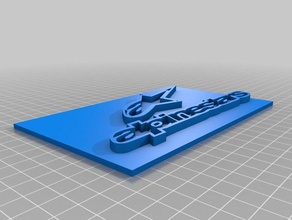 logo alpinestars 3d baskı 3d print model - Mito3D