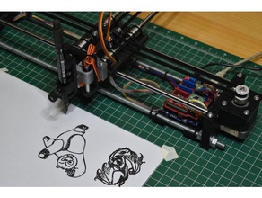 corexy plotter robotics cnc core xy pen writer 3d print model - Mito3D