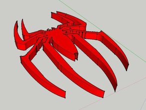 spider - man logo L'impression 3d 3d print model - Mito3D