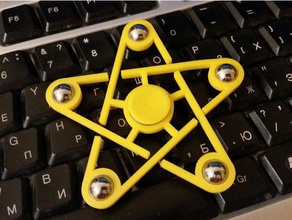 snezhinsk spinner mechanical toys fidget openscad 3d print model - Mito3D