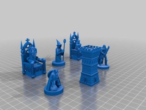 cool chess pieces 3d printing 3d print model - Mito3D