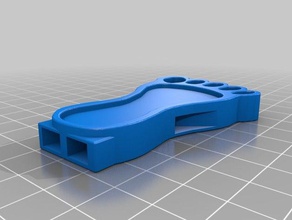 pé em forma de apito alto brinquedos & games 3d print model - Mito3D