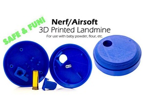 nerf & airsoft landmine safe fun flour baby powder explosions toys games accesories accessories war wargames wargaming 3d print model - Mito3D