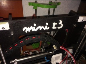 mini i3 logo Stampante 3d accessori Logo in miniatura prusa 3d print model - Mito3D