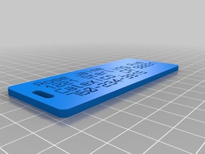 chayo's tag2 organization customized 3d print model - Mito3D