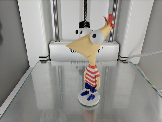 phineas La impresión en 3d de dibujos animados personaje cartoon network 3D print model - Mito3D