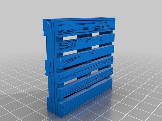 realista de palets madera modelos 3D print model - Mito3D