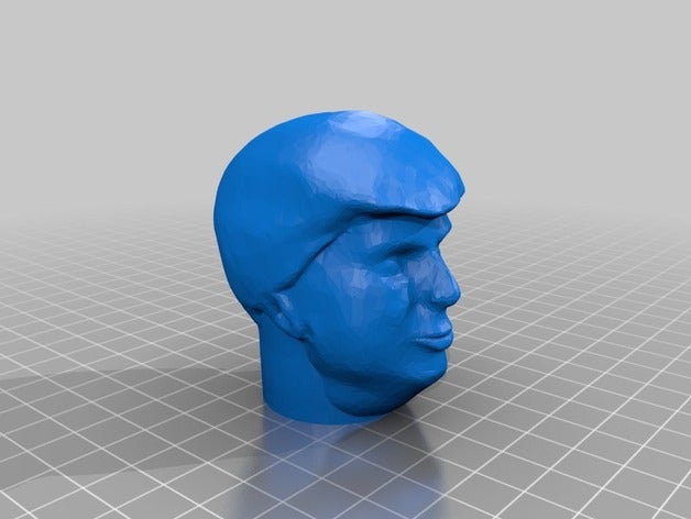 donald trump Kopf-Schaltknauf automotive - Schaltknauf 3D print model - Mito3D