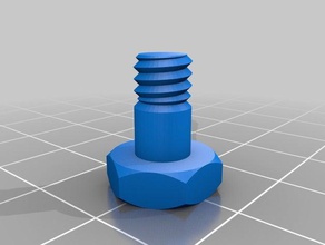 my customized nut job bolt 4-20 5 6 4 parts 3d print model - Mito3D