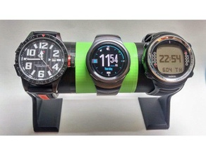 modular watch holder stand fashion easy print multi-part wrist 3d print model - Mito3D