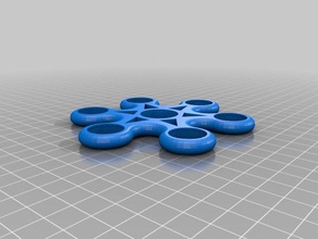 hex penny spinner giocattoli meccanici su misura 3d print model - Mito3D