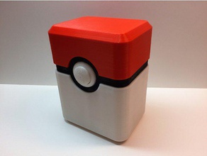 pokebox cardholder toys & games card box pokeball pokemon ball holder sd 3d print model - Mito3D