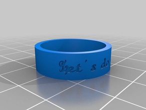 fred ring rings customized 3d print model - Mito3D