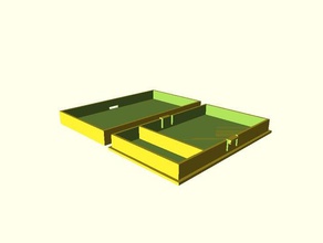 parametrische Karton Teiler Spiele box - Karte Fall spielen Karten 3d print model - Mito3D