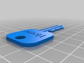 schlage sc1 w etichetta parti di ricambio chiave 3d print model - Mito3D