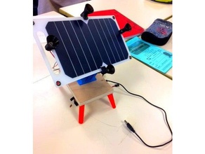 solar do tracker de engenharia faculdade espacetechno panneau solaire soleil technologie 3d print model - Mito3D